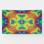 Tie Dye Sky Vintage Fractal Kaleidoscope Banner