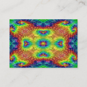 Tie Dye Sky Vintage Fractal Kaleidoscope Business Card