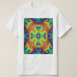 Tie Dye Sky Vintage Fractal Kaleidoscope T-Shirt