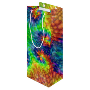 Tie Dye Sky Vintage Fractal Kaleidoscope Wine Gift Bag