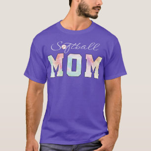 Tie Dye Softball Mom Softball Sport T-Shirt