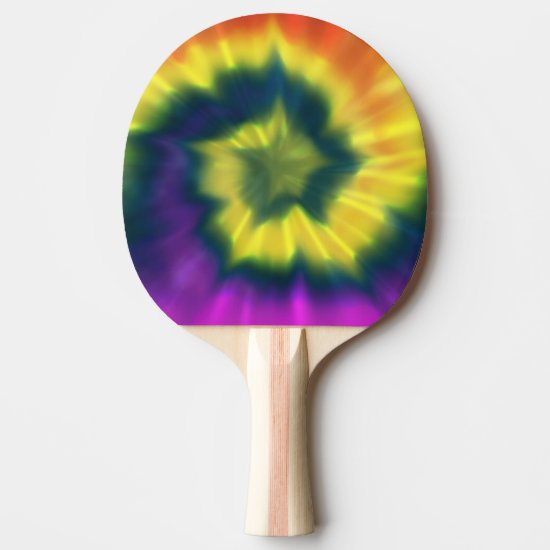 Tie-Dye Spiral - Ping Pong Paddle