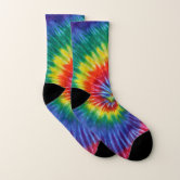 Tie Dye Color Spiral Socks