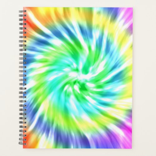 Tie Dye Spiral WeeklyMonthly Planner