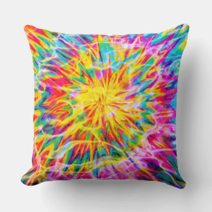 TIE DYE SPLASH THROW PILLOW
