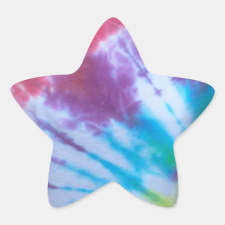 Tie Dye Star Stickers