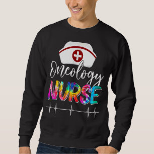 Tie Dye Stethoscope Oncology Nurse Day Nursing Scr Sweatshirt