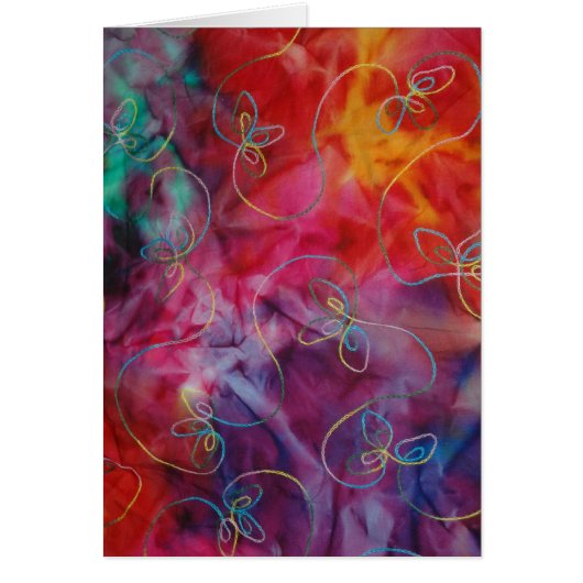 Tie-Dye Stitching Card (Front)
