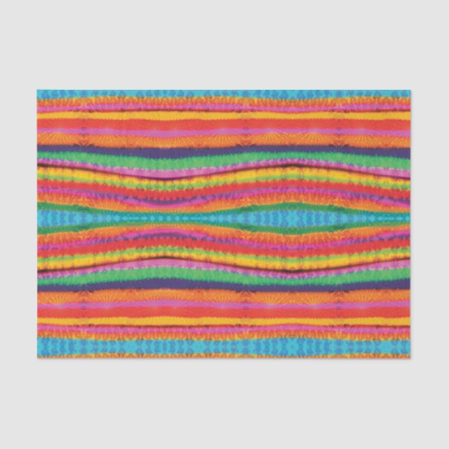 Tie Dye Stripes Tissue Paper (Front)