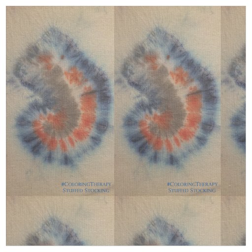 Tie-Dye Stuffed Stocking fabric