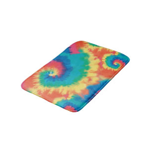 Tie Dye Style Bathroom Mat