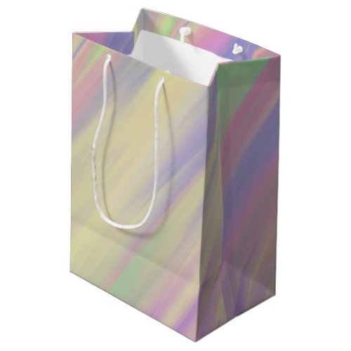 Tie Dye Style Multi Color Blended Background Medium Gift Bag