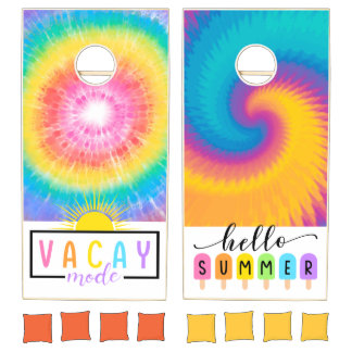 Tie Dye Summer Fun Cornhole Set