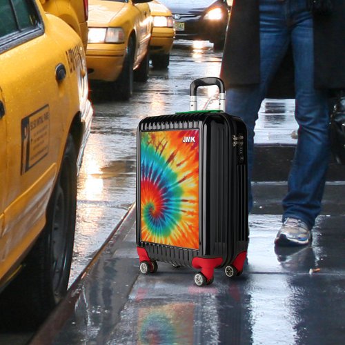 Tie Dye Swirl Monogram Carry On Luggage