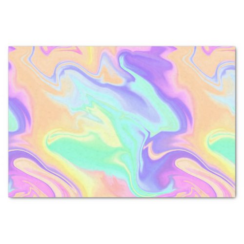 Tie Dye Swirl Pastel Groovy Tissue Paper