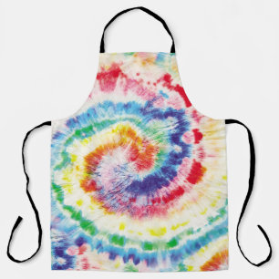 Tie Dye Swirl. Seamless Tiedye Pattern. Fabric Mu Apron