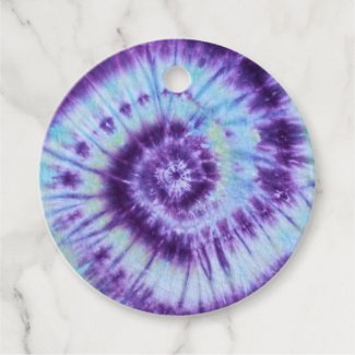 Tie Dye Tag Purple and Blue