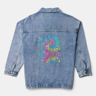 Tie Dye Teacher  Teacher Life Teacher Appreciation Denim Jacket