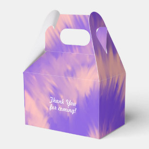 Tie Dye Teen Birthday Groovy Purple Peach Favor Boxes