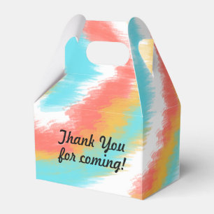 Tie Dye Teen Birthday Summer Swirl Candy Favor Boxes