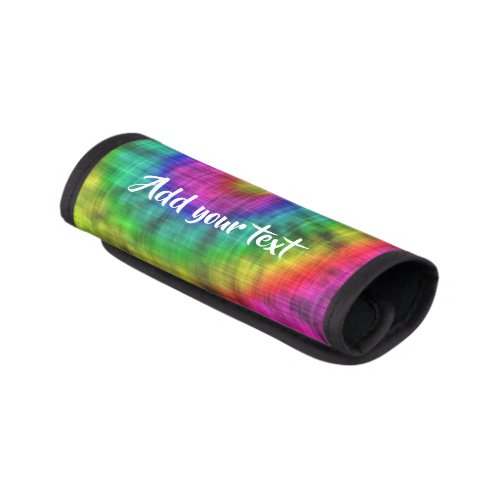 Tie dye textile patterned luggage handle wrap