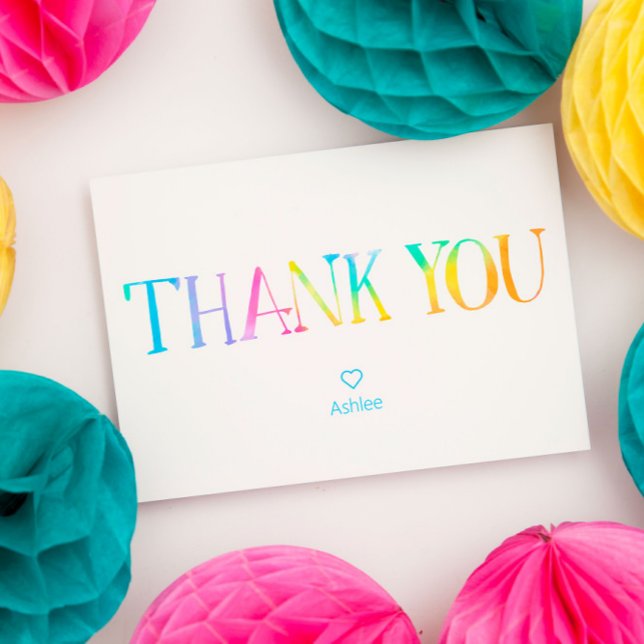 Tie Dye Thank You Card (Creator Uploaded)