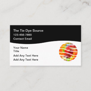 Tie Dye Theme Trendy Business Cards