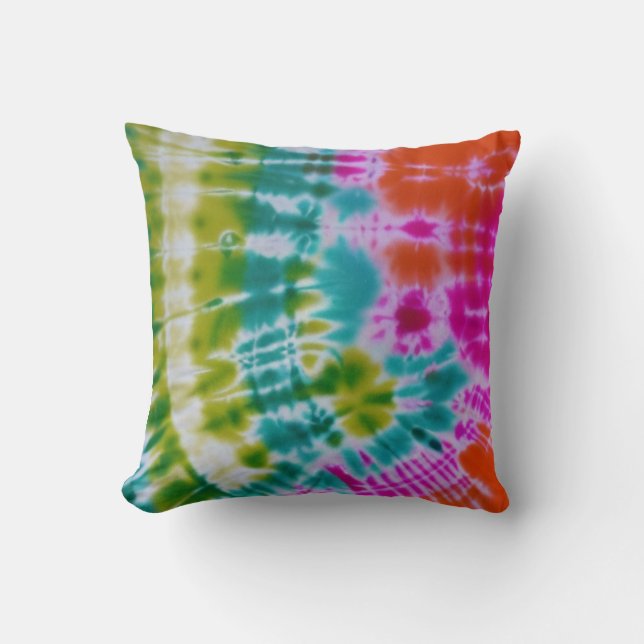 Tie Dye Throw Pillow (Front)