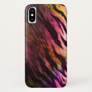 Tie-Dye Tiger Exotic Animal Print iPhone X Case