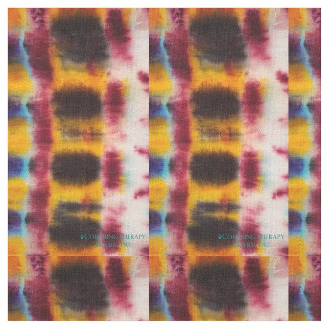 Tie-Dye Tiger's Tail fabric (Close Up)