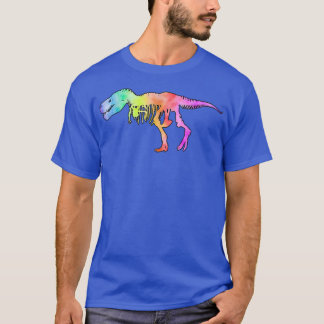 Tie Dye TRe Skeleton Dino,Dinosaur T-Shirt