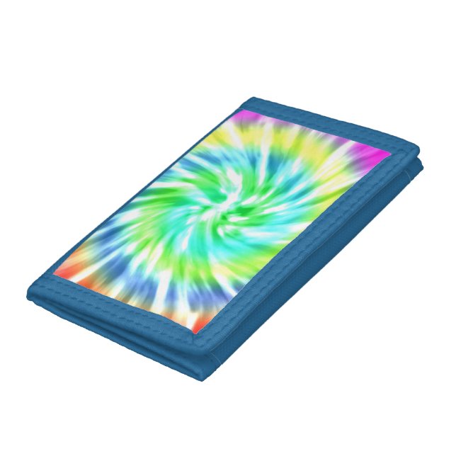 Tie Dye Trifold Nylon Wallet (Bottom)