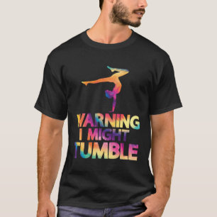 Tie Dye Tumbling Cartwheel Tumbler Girl Gymnastic T-Shirt