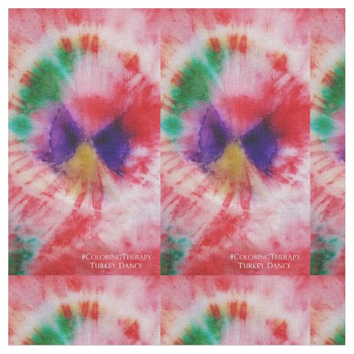 Tie-Dye Turkey Dancer fabric