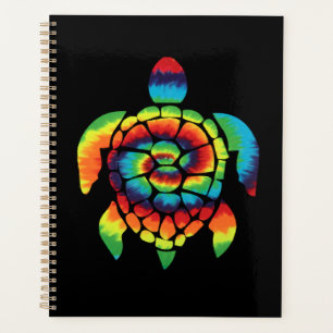 Tie Dye Turtle Planner