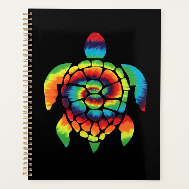 Tie Dye Turtle     Planner (Front)