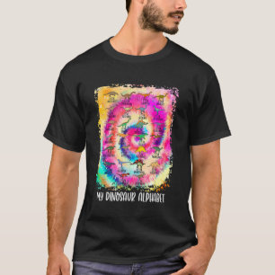 Tie Dye Types Of Dinosaurs Alphabet For Dinosaur T-Shirt