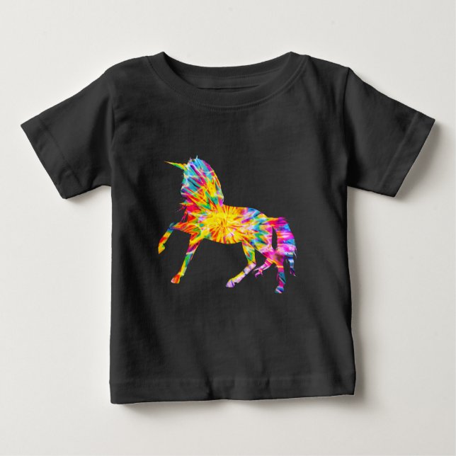 TIE DYE UNICORN BABY T-Shirt (Front)