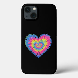 Tie Dye Valentines Colorful Hearts Day iPhone 13 Case