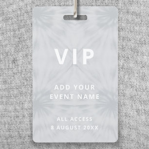 Tie Dye   VIP Festival Concert Gray Event Badge