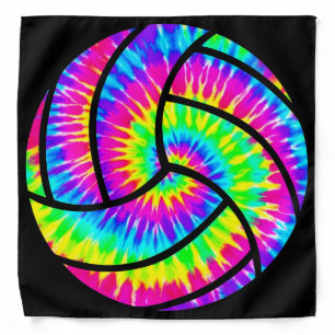 Tie-Dye Volleyball Cute Colorful Bandana