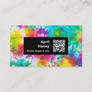 Tie Dye Watercolor Business Card