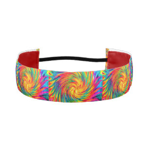 TIE DYE WIND ABSTRACT ATHLETIC HEADBAND