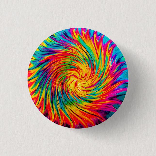 TIE DYE WIND ABSTRACT BUTTON (Front)