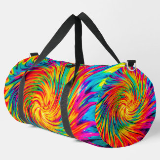 TIE DYE WIND ABSTRACT DUFFLE BAG