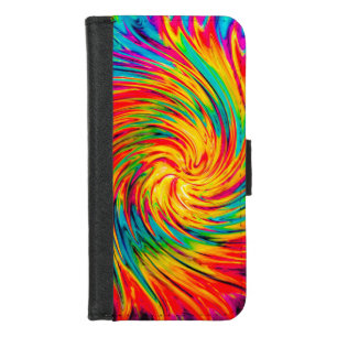 TIE DYE WIND ABSTRACT iPhone 8/7 WALLET CASE
