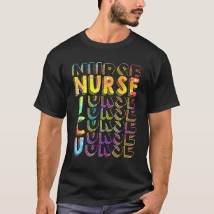 Tie Dye Women Men Neonatal Icu Nursing Tie Dye Nic T-Shirt