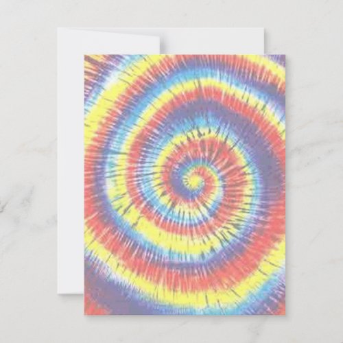 Tie-Dyed Personalized Invitation