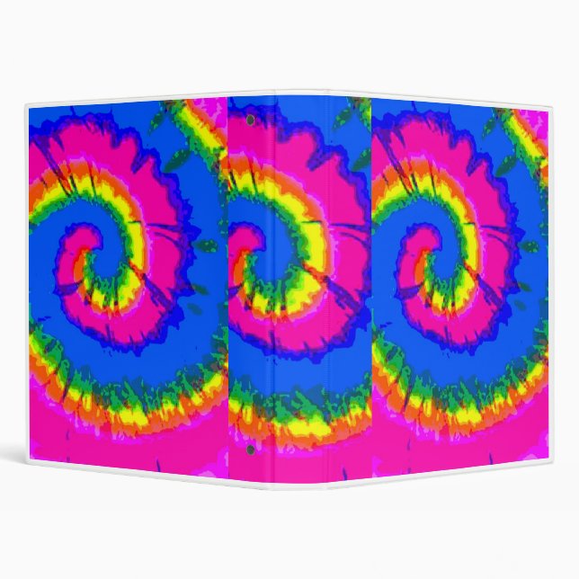Tie-Dyed 3 Ring Binder (Background)