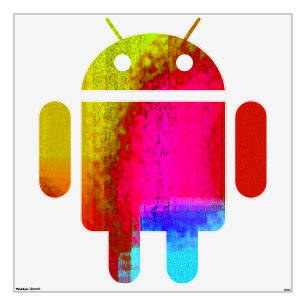 "Tie-Dyed" Android Wall Decal